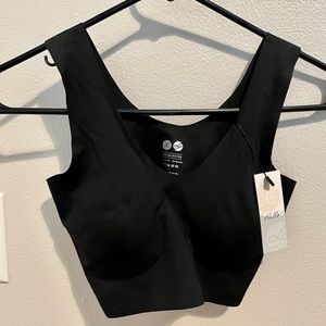 NWT Kindred Bravely Ultra Comfort Smooth Lounge Bra Black Medium